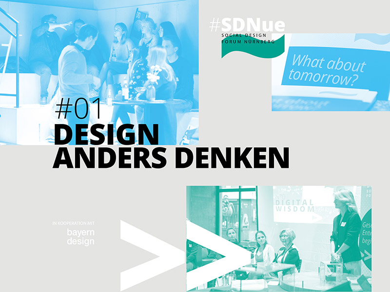 #SDNue Social Design Forum Edition 1, Design anders denken, Key Visual